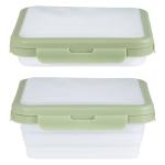 Mage Crab Reusable Silicone Food Storage Container with Lid Avocado Saver, Onion Keeper, Silicone Kitchen Organizers for Fridge