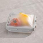 Mage Crab Reusable Silicone Food Storage Container with Lid Avocado Saver, Onion Keeper, Silicone Kitchen Organizers for Fridge