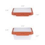 Mage Crab Reusable Silicone Food Storage Container with Lid Avocado Saver, Onion Keeper, Silicone Kitchen Organizers for Fridge