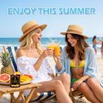 Scented Candles Set, 4 Pack Soy Candles for Home Scented, Candle Gifts for Men Women, Scents of Pineapple Cocktail/Coconut Vanilla/Pink Sands/Bahamian Breeze