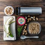 Knork Eco Togo Ware Reusable Bamboo astrik Eco Plant-Based Utensil Lunch Pack,Blue, Orange, Gray