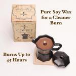 Yes I Sell - Coffee Candle with Cup Holder & Luxury Box, Soy Candles Non Toxic for Kitchen - Perfect Candles for Women, Eco-Friendly Soy Wax, Candle House