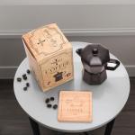 Yes I Sell - Coffee Candle with Cup Holder & Luxury Box, Soy Candles Non Toxic for Kitchen - Perfect Candles for Women, Eco-Friendly Soy Wax, Candle House