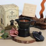 Yes I Sell - Coffee Candle with Cup Holder & Luxury Box, Soy Candles Non Toxic for Kitchen - Perfect Candles for Women, Eco-Friendly Soy Wax, Candle House