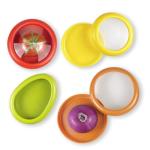 LYLHZRMDGC Set of 4 Fresh Food Containers, Fresh Pod, Reusable Silicone Storage Pods for Avocado, Onions, Tomatoes, Garlic – Anti-Oxidation for Fridge, Send Goods from Local Warehouse