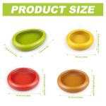 LYLHZRMDGC Set of 4 Fresh Food Containers, Fresh Pod, Reusable Silicone Storage Pods for Avocado, Onions, Tomatoes, Garlic – Anti-Oxidation for Fridge, Send Goods from Local Warehouse