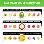 AWLGAK Avocado Saver and Onions Storage - Set of 4 Reusable Storage Containers for Fridge - Ideal for Potatoes，Tomato,Grapes，Garlic, Lemons