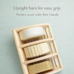 Shampoo Bar Holder for Shower, 3-Slot Soap & Conditioner Organizer with Drainage - Keeps Bars Dry & Lasts Longer - Modern Bathroom Organizer by Essence & Abode (Beige)