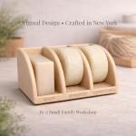 Shampoo Bar Holder for Shower, 3-Slot Soap & Conditioner Organizer with Drainage - Keeps Bars Dry & Lasts Longer - Modern Bathroom Organizer by Essence & Abode (Beige)