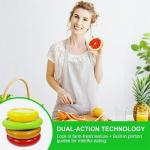 AWLGAK Avocado Saver and Onions Storage - Set of 4 Reusable Storage Containers for Fridge - Ideal for Potatoes，Tomato,Grapes，Garlic, Lemons