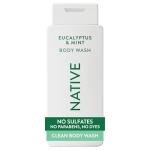 Native Body Wash Contains Naturally Derived Ingredients | For Women & Men, Sulfate, Paraben, & Dye Free Leaving Skin Soft and Hydrated | Eucalyptus & Mint 18 oz