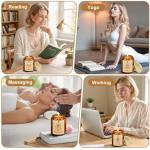 WarmEmbrace Lavender Candles, 4-Pack Scented Candle Set for Women, 7.6 oz Natural Organic Soy Wax in Glass Jar, 160 Hours Long-Lasting Burn, Perfect for Mother's Day, Birthday Gifting (4 Fragrance)