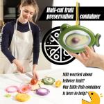 Erehere 4-Piece Airtight Food Storage Containers Set – Avocado Saver, Onion Keeper, Silicone Kitchen Organizers for Fridge, Reusable & Leak-Proof to Lock in Freshness