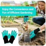 2 Pack Underground Worm Composting Bin with Gardening Gloves - Small Round Metal Stainless Steel Composter for Family Garden, Outdoor Compost Bins (2)