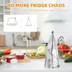 30PCS Reusable Aluminum Foil Sealable Storage Bags, 2025 New Resealable Vacuum Zipper Pouches for Food, Stand Up Foil Sealable Bags with Label and Zip Lock for Vegetable Fruit Meat (3 Size)