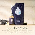 Puracy Foaming Hand Soap - Plant-Powered Natural Hand Soap As Seen on TikTok, Non-Toxic, Sulfate-Free Liquid Soap, Moisturizing Foam Handwash Liquid (Lavender & Vanilla, 12 fl oz, 3-Pack)