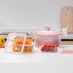 Urban Green Glass Food Container Set with Glass Lid, 5 Pack, Meal Prep Containers with Silicone Framed Airtight Lid, Leakproof, 100% Plastic Free