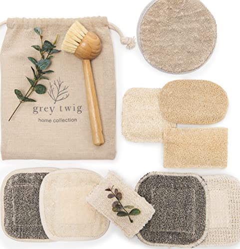10 Eco-Friendly Biodegradable Hemp Scrub Sponges