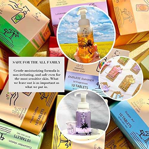 CLEANOUN Eco-Friendly Foaming Soap Tablet Refills