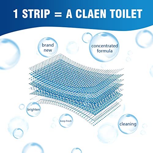Eco-Friendly Toilet Cleaner Strips - 50 Count