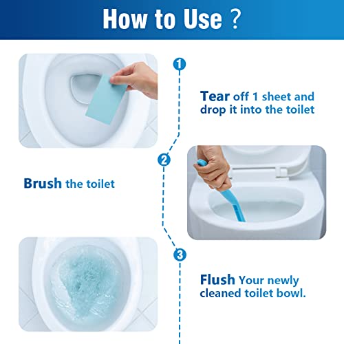 Eco-Friendly Toilet Cleaner Strips - 50 Count