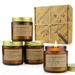 4 Pack Eco-Friendly Soy Scented Candles Set