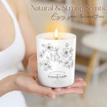 Vanilla Coconut Eco-Friendly Soy Candle, 8 Oz