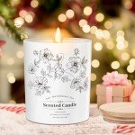 Vanilla Coconut Eco-Friendly Soy Candle, 8 Oz