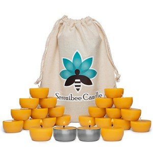 Eco-Friendly Pure Beeswax Tea Light Candle Set