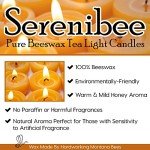 Eco-Friendly Pure Beeswax Tea Light Candle Set