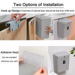 Eco-Friendly 2.4L Kitchen Trash Bin with Lid