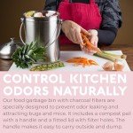 Odorless 1.3 Gallon Countertop Compost Bin
