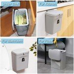 Eco-Friendly 2.4L Kitchen Trash Bin with Lid