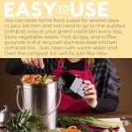 Odorless 1.3 Gallon Countertop Compost Bin