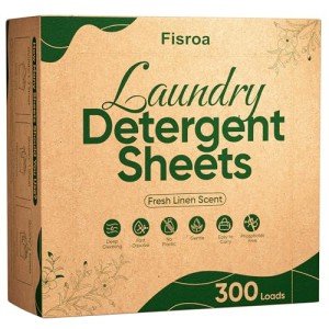 300 Eco-Friendly Laundry Sheets with Fresh Linen Scent