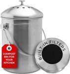Odorless 1.3 Gallon Countertop Compost Bin