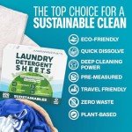 Eco-Friendly Laundry Sheets (100 Sheets, 200 Loads)