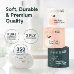 Eco-Friendly Bamboo Toilet Paper – 6 Mega Rolls