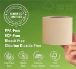 Eco-Friendly Bamboo Toilet Paper - 300 Sheets