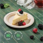 Compostable 7-Inch Heavy-Duty Paper Plates (125-Pack)