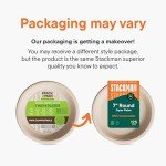 Compostable 7-Inch Heavy-Duty Paper Plates (125-Pack)