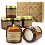 Set of 6 Eco-Friendly Aromatherapy Candles