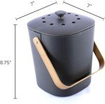 Bamboo Compost Bin with Odor Control Filters