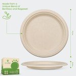Ecovita Compostable 9” Paper Plates – 150 Pack