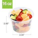 24 Pack Eco-Friendly Deli Containers with Lids