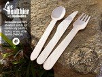Eco-Friendly Disposable Wooden Cutlery Set - 200 Pack