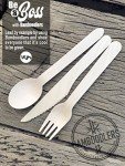 Eco-Friendly Disposable Wooden Cutlery Set - 200 Pack
