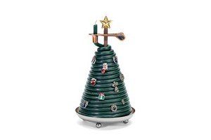 Sustainable 80-Hour Christmas Tree Candle with Charms