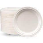 Comfy Package Heavy-Duty Compostable Paper Plates