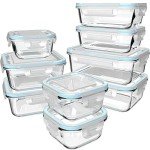 18-Piece Eco-Friendly Glass Food Storage Set